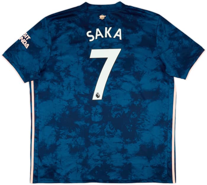 2020-21 Arsenal Third Shirt Saka #7 - 8/10 - (XXL)