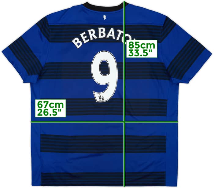 2011-13 Manchester United Away Shirt Berbatov #9 - 5/10 - (XXL)