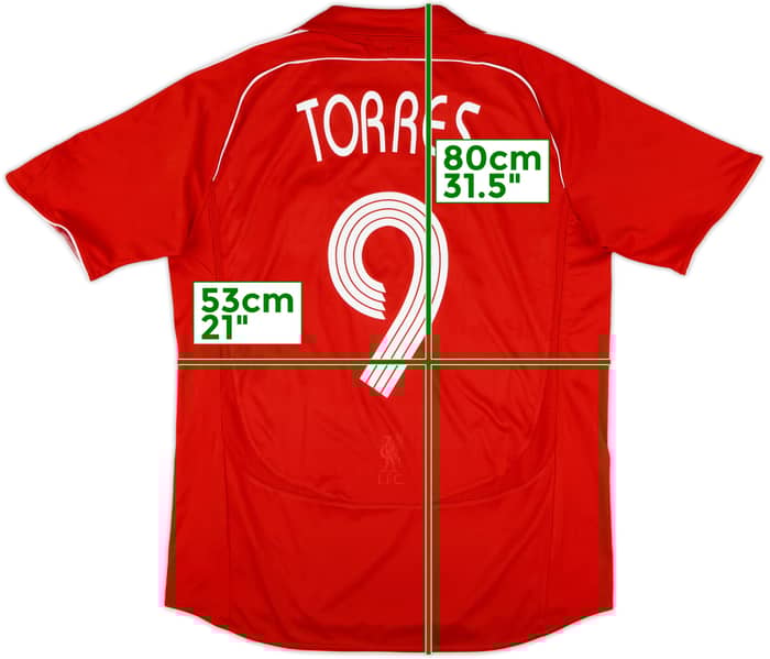 2006-08 Liverpool Home Shirt Torres #9 - 6/10 - (L)