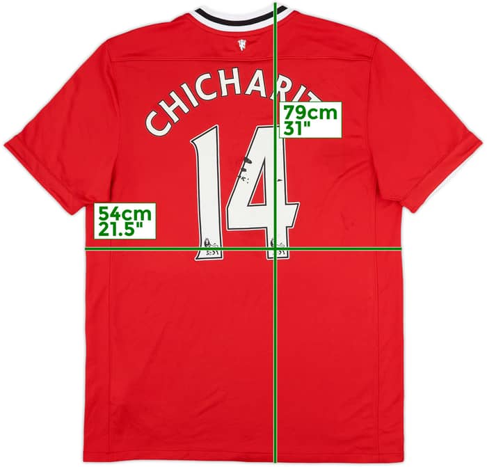2011-12 Manchester United Home Shirt Chicharito #14 - 5/10 - (L)