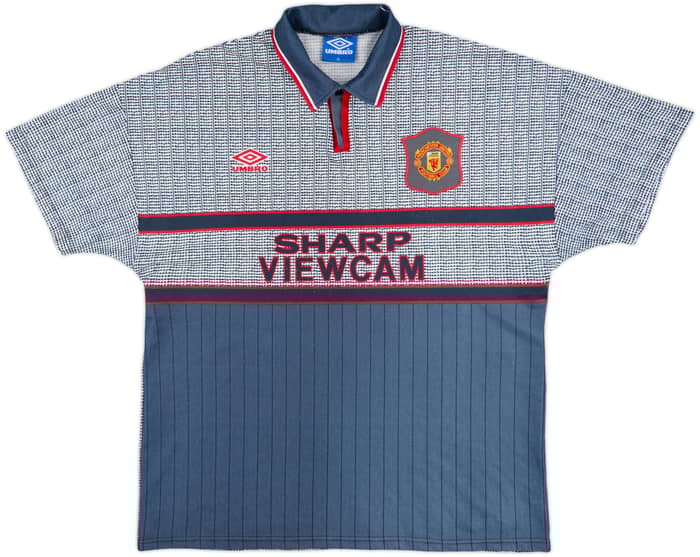 1995-96 Manchester United Away Shirt Cantona #7 - 8/10 - (XL)