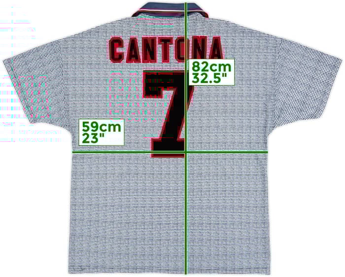 1995-96 Manchester United Away Shirt Cantona #7 - 8/10 - (XL)
