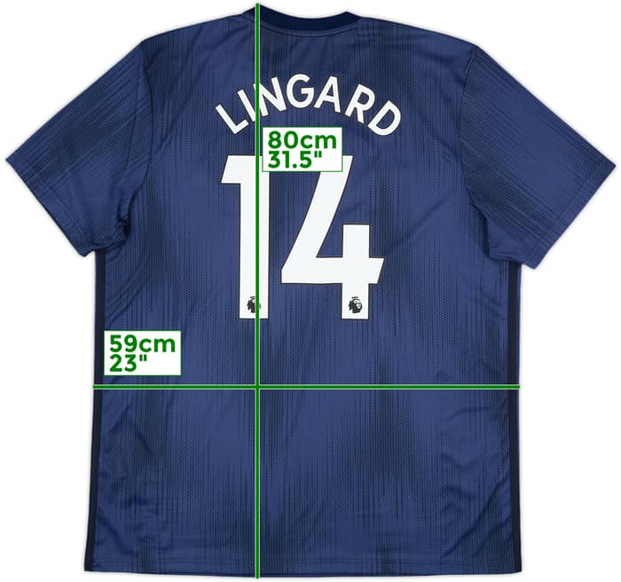 2018-19 Manchester United Third Shirt Lingard #14 - 10/10 - (XL)
