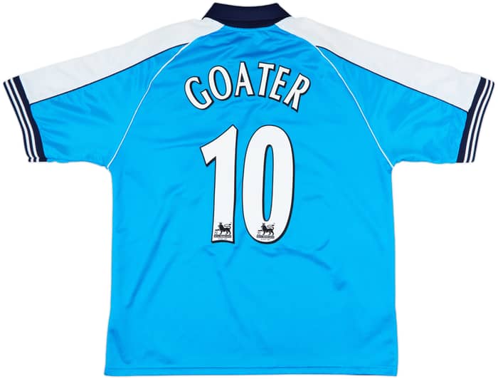 1999-01 Manchester City Home Shirt Goater #10 - 8/10 - (L)