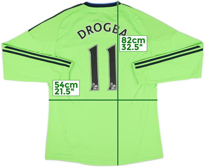 2010-11 Chelsea Third L/S Shirt Drogba #11 - 9/10 - (L)