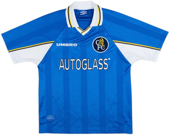 1997-99 Chelsea Home Shirt Zola #25 - 9/10 - (M)