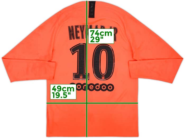 2019-20 Paris Saint-Germain Away L/S Shirt Neymar Jr #10 - 6/10 - (M)