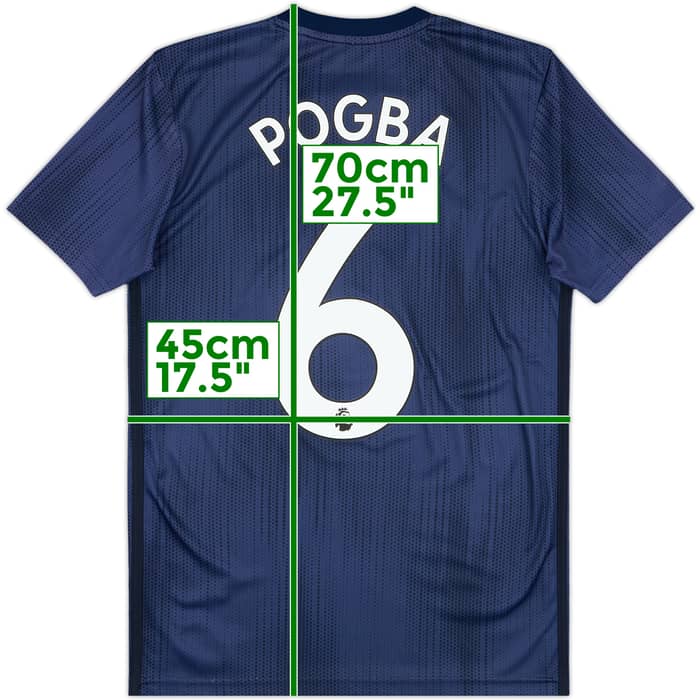 2018-19 Manchester United Third Shirt Pogba #6 - 9/10 - (XS)