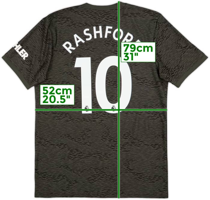 2020-21 Manchester United Away Shirt Rashford #10 - 10/10 - (L)