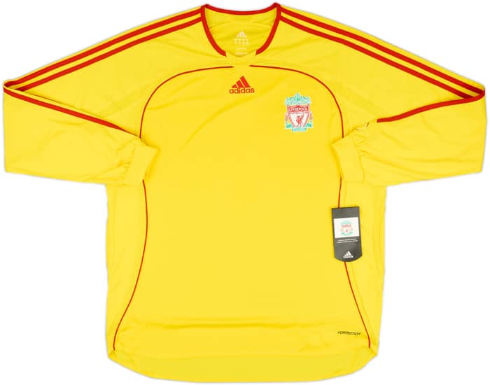 2006-07 Liverpool Player Issue Away L/S Shirt Gerrard #8 (XL)