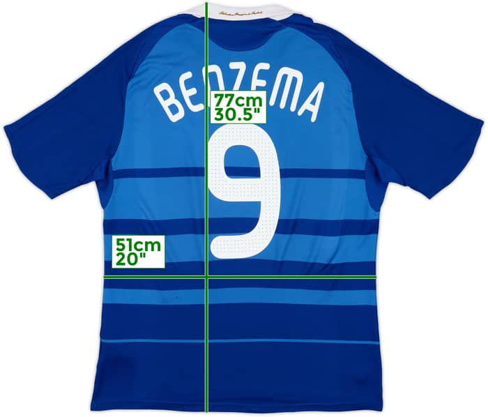 2008-09 France Home Shirt Benzema #9 - 6/10 - (L)