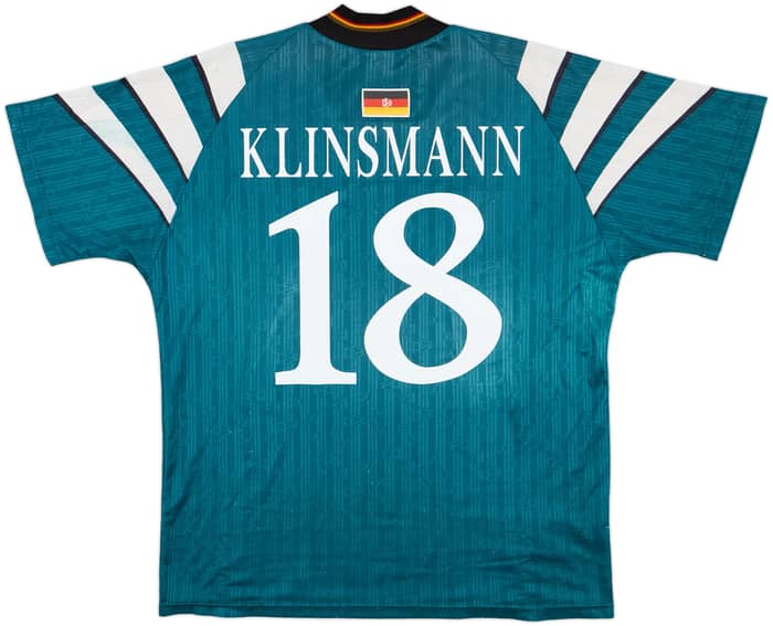 1996-98 Germany Away Shirt Klinsmann #18 - 8/10 - (XL)