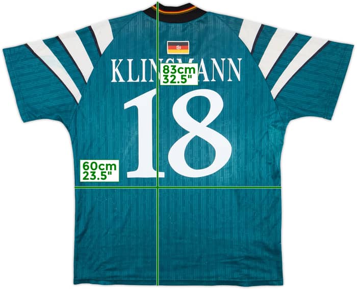 1996-98 Germany Away Shirt Klinsmann #18 - 8/10 - (XL)