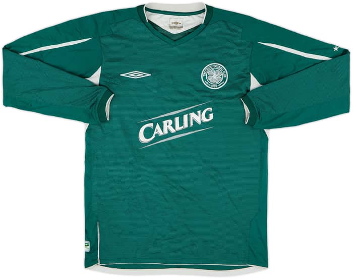 2004-05 Celtic Away L/S Shirt Juninho #7 - 5/10 - (S)