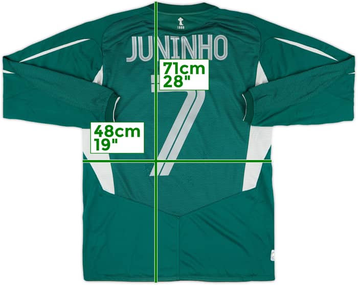 2004-05 Celtic Away L/S Shirt Juninho #7 - 5/10 - (S)