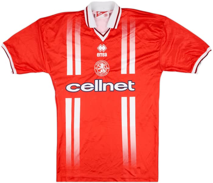 1998-99 Middlesbrough Home Shirt Gascoigne #8 - 9/10 - (S)