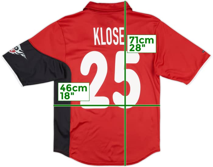 2000-01 Kaiserslautern Home Shirt Klose #25 - 9/10 - (XS)