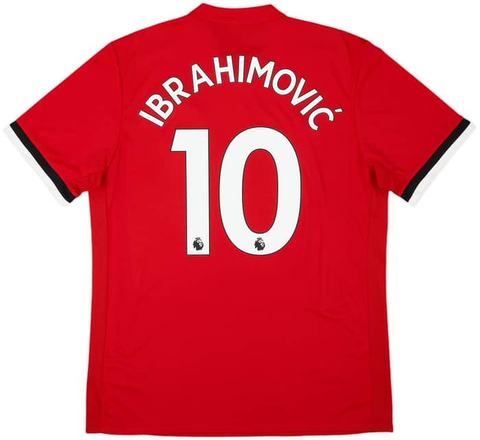 2017-18 Manchester United Home Shirt Ibrahimovic #10 (L)