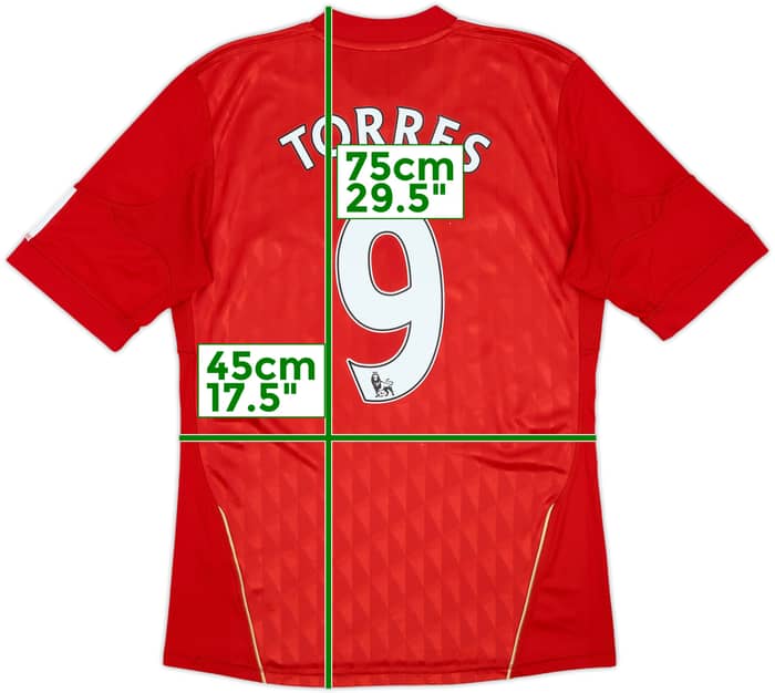 2010-12 Liverpool Home Shirt Torres #9 - 6/10 - (S)