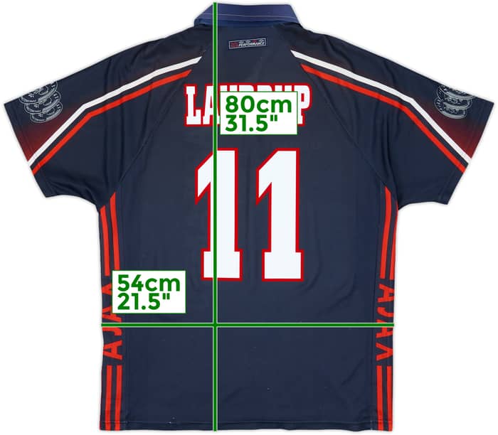 1997-98 Ajax Away Shirt Laudrup #11 - 8/10 - (L)