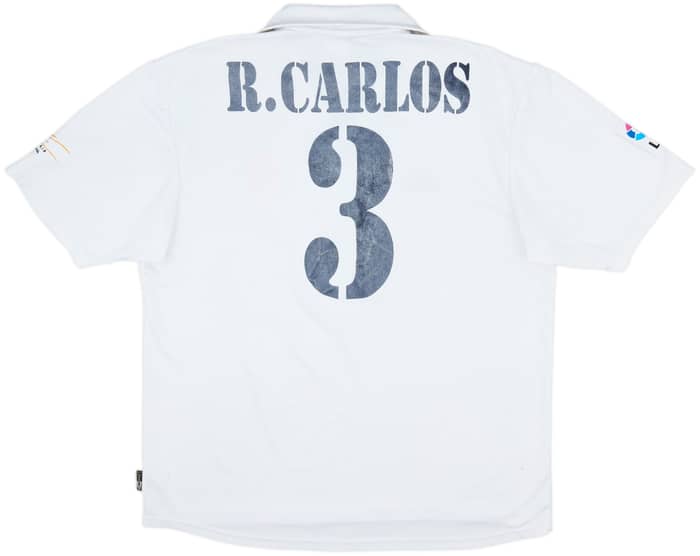 2001 Real Madrid Home Shirt R. Carlos #3 - 6/10 - (L)