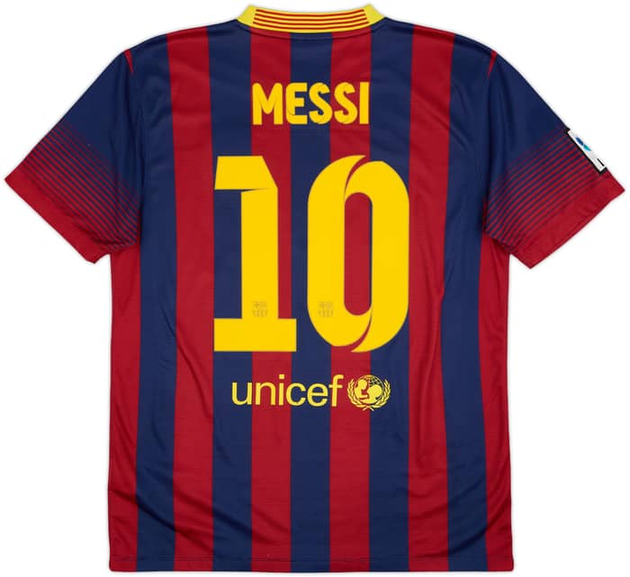 2013-14 Barcelona Home Shirt Messi #10 - 5/10 - (M)