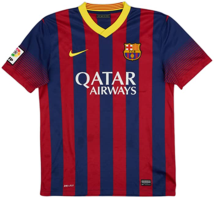 2013-14 Barcelona Home Shirt Messi #10 - 5/10 - (M)