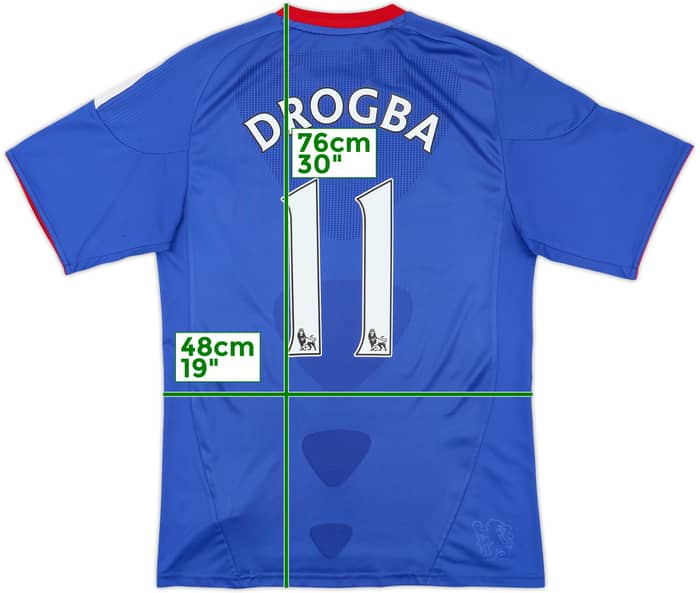 2010-11 Chelsea Home Shirt Drogba #11 - 7/10 - (S)