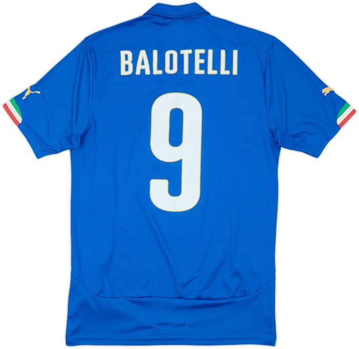 2014-15 Italy Home Shirt Balotelli #9 - 6/10 - (M)