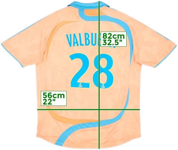 2007-08 Olympique Marseille Third Shirt Valbuena #28 - 7/10 - (L)
