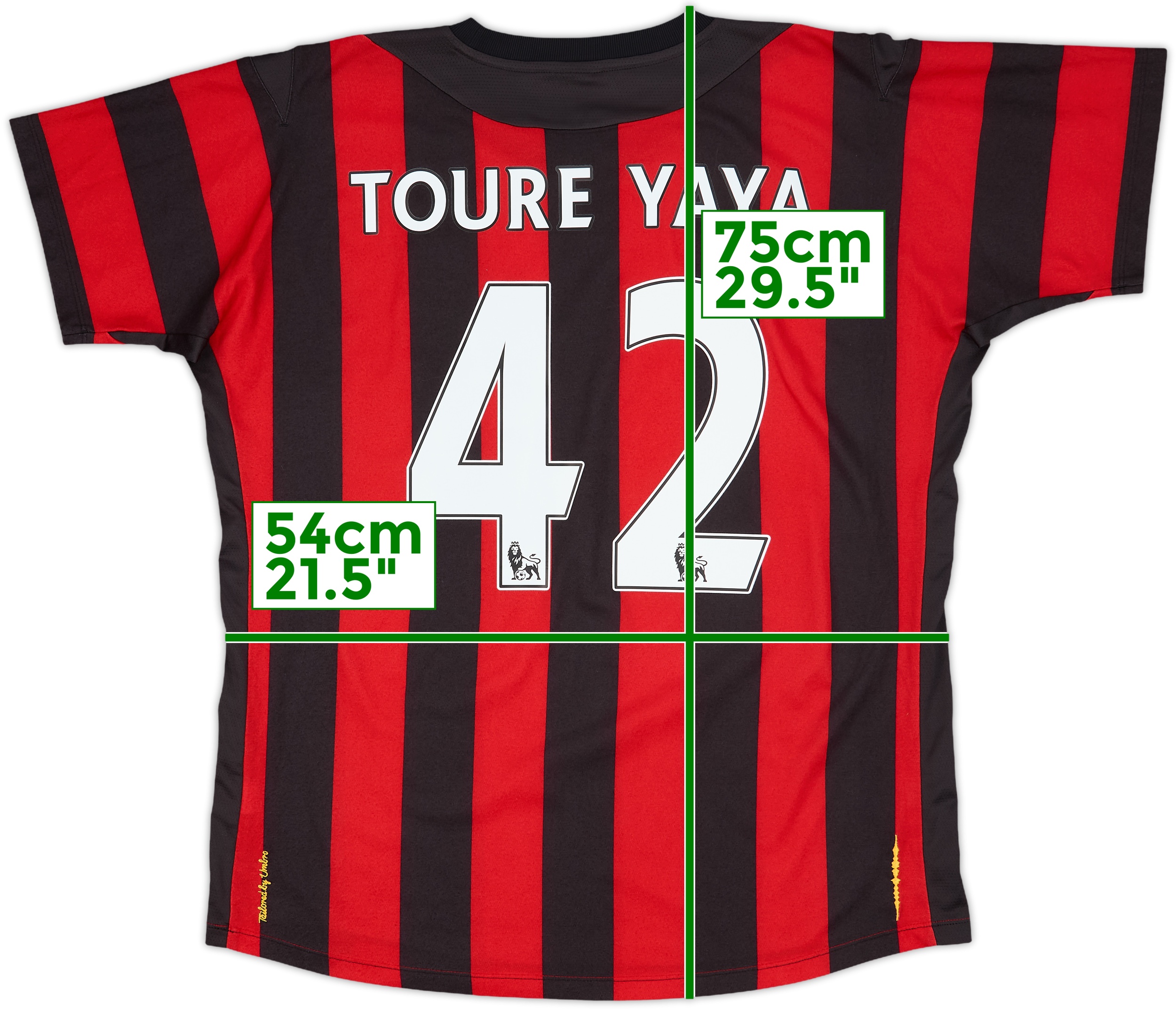 2011-12 Manchester City Away Shirt Toure Yaya #42 - 7/10 - (M)