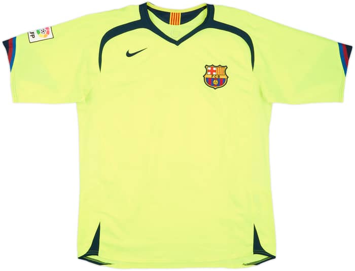 2005-06 Barcelona Away Shirt Ronaldinho #10 - 8/10 - (L)
