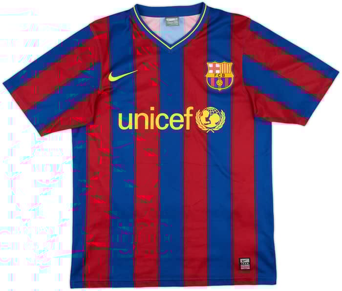 2009-10 Barcelona Basic Home Shirt A.Iniesta #8 - 9/10 - (S)