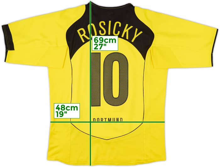 2004-05 Borussia Dortmund Home Shirt Rosicky #10 - 7/10 - (L)