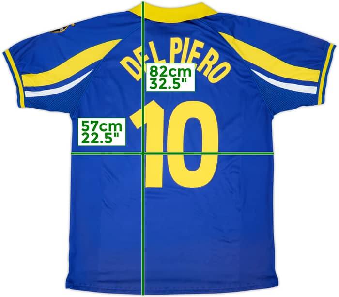 1998-99 Juventus Third Shirt Del Piero #10 - 7/10 - (XL)