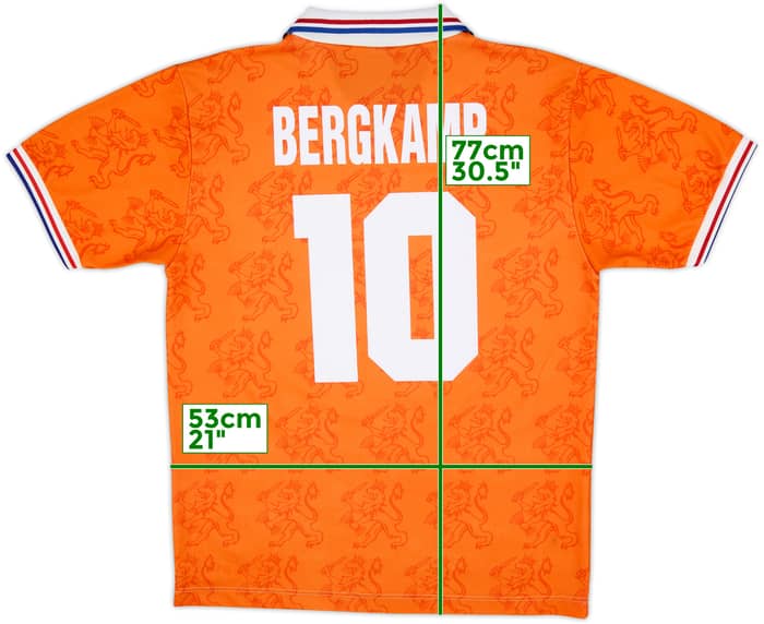 1994 Netherlands Home Shirt Bergkamp #10 - 8/10 - (L)