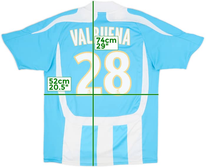 2007-08 Olympique Marseille Away Shirt Valbuena #28 - 6/10 - (XL.Boys)