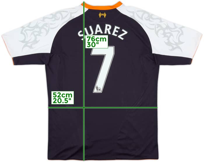 2012-13 Liverpool Third Shirt Suarez #7 - 9/10 - (L)