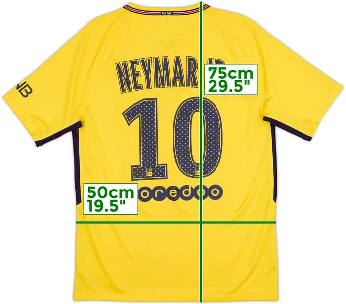 2017-18 Paris Saint-Germain Away Shirt Neymar Jr #10 - 9/10 - (M)