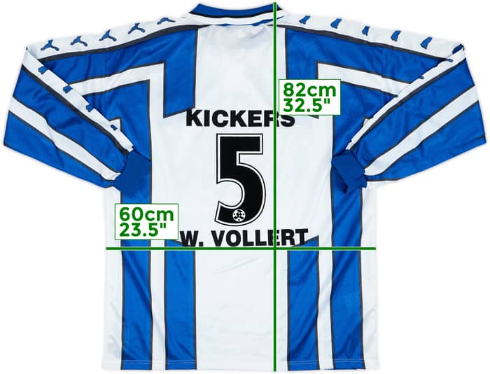 1998-00 Stuttgarter Kickers Home L/S Shirt W. Vollert #5 (XL)