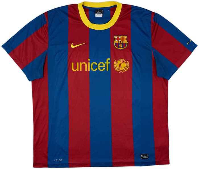 2010-11 Barcelona Basic Home Shirt Messi #10 - 6/10 - (XXL)