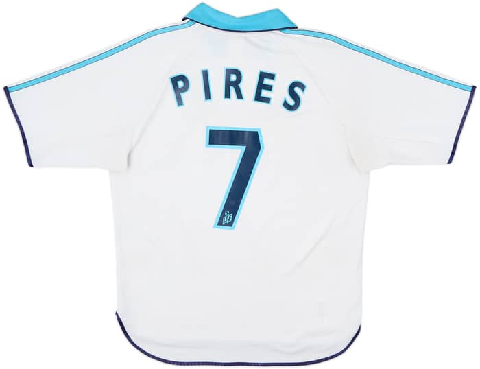 1999-00 Olympique Marseille Home Shirt Pires #7 - 6/10 - (S)