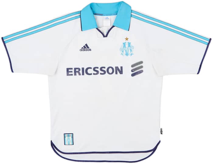 1999-00 Olympique Marseille Home Shirt Pires #7 - 6/10 - (S)