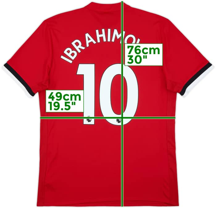 2017-18 Manchester United Home Shirt Ibrahimovic #10 (M)