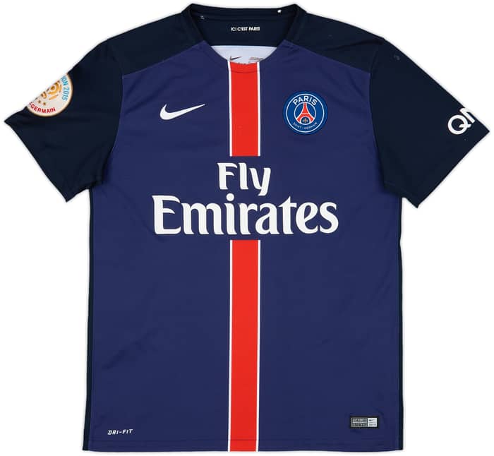 2015-16 Paris Saint-Germain Home Shirt Verratti #6 - 6/10 - (M)