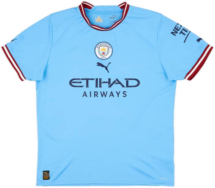 2022-23 Manchester City Home Shirt De Bruyne #17 - 7/10 - (L)