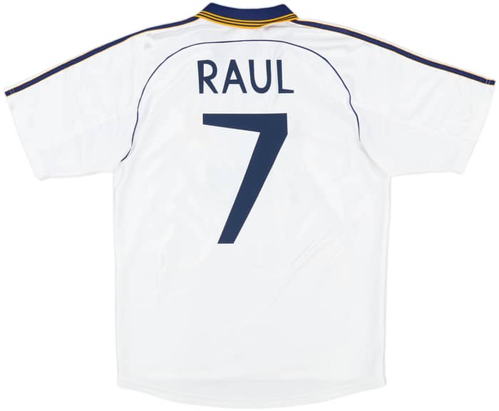 1998-00 Real Madrid Home Shirt Raul #7 - 9/10 - (M)