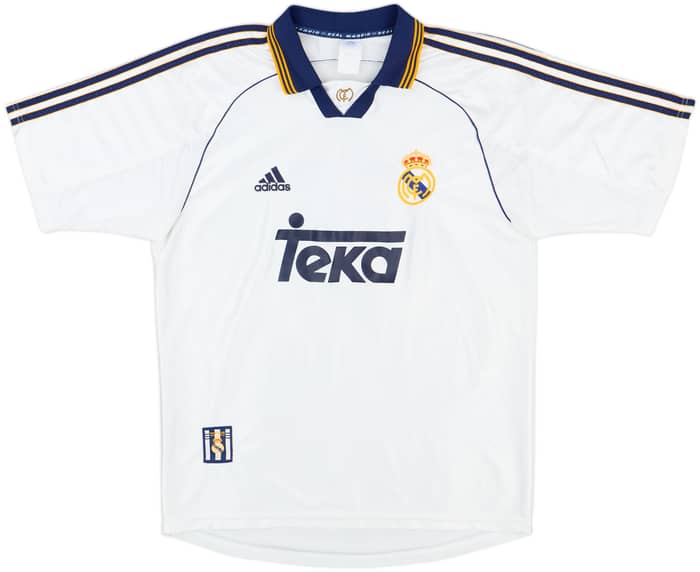 1998-00 Real Madrid Home Shirt Raul #7 - 9/10 - (M)