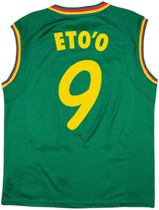 2002 Cameroon Home Vest Shirt Eto'o #9 - 9/10 - (L)