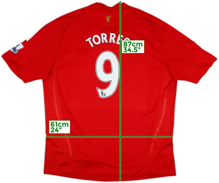 2008-10 Liverpool Home Shirt Torres #9 - 5/10 - (XXL)